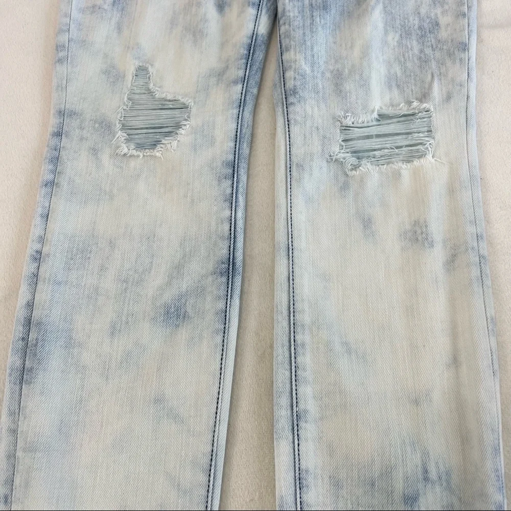Current/Elliot The Ankle Skinny Cheville City Bleach Destroy Jeans Size 26 - Picture 14 of 16
